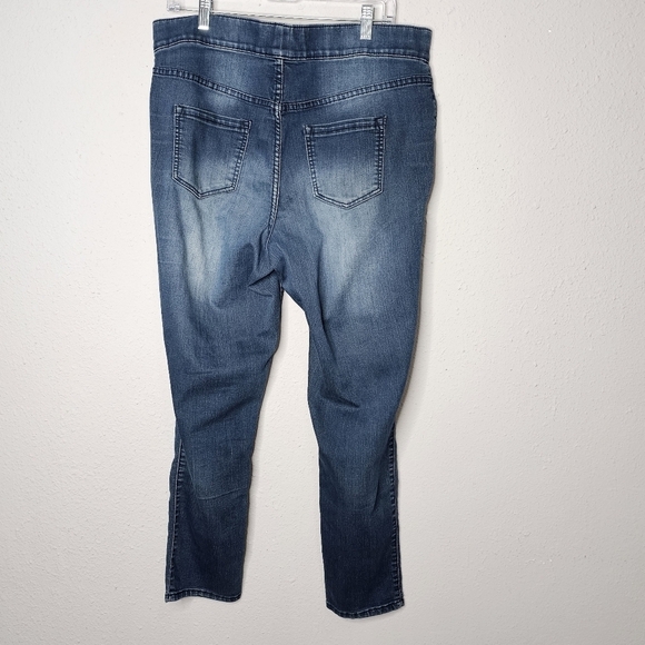 Lane Bryant Jegging Legging Style‎ Womens Jeans Size 16 Dark Blue Slim Pull On - Picture 6 of 9